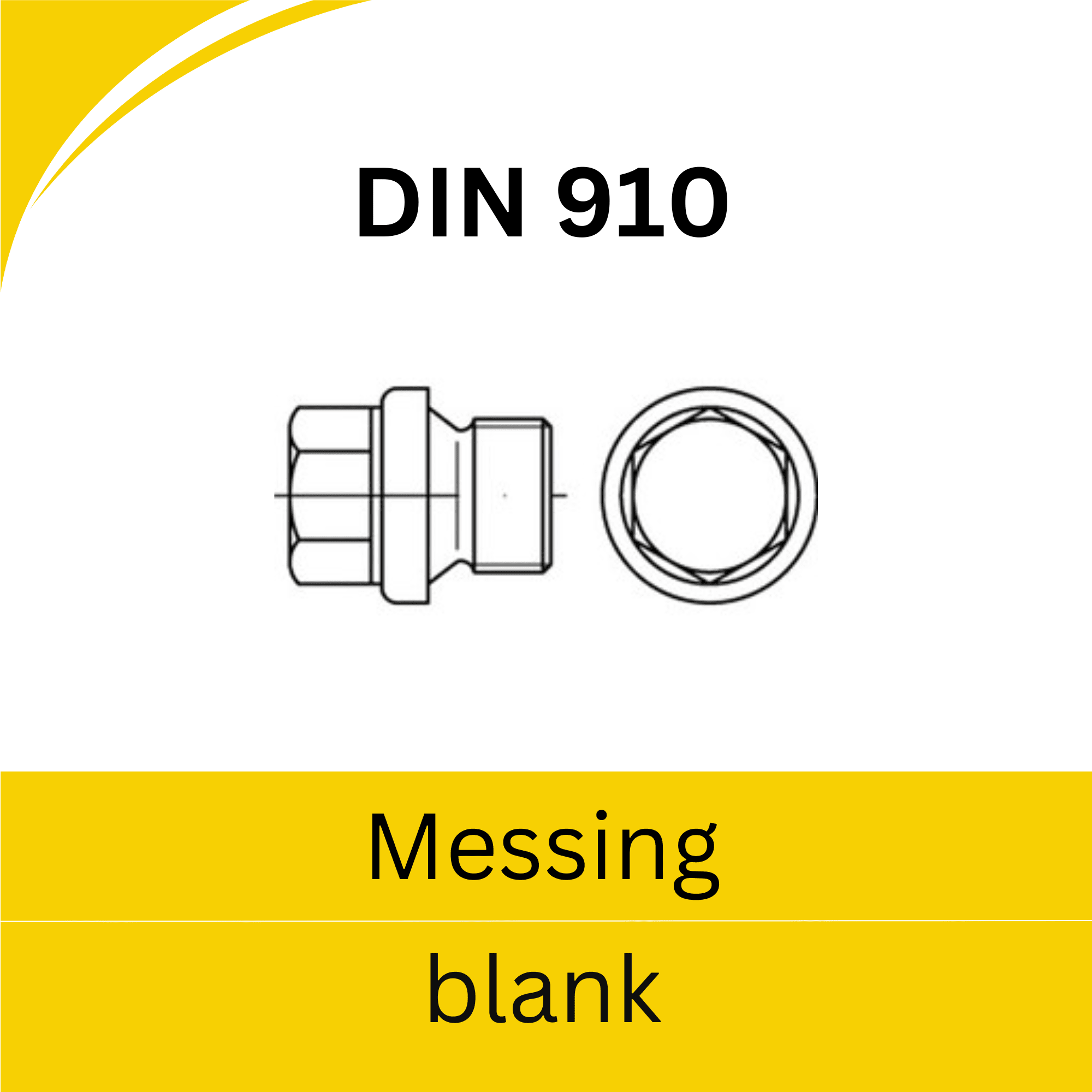 Bild für Kategorie ➤ Kategorie: DIN 910 Verschlussschrauben außen-6-kant-Zylinder (Messing blank)